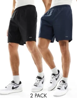 4505 Icon 7 Inch Training Shorts With Quick Dry In Black And Navy