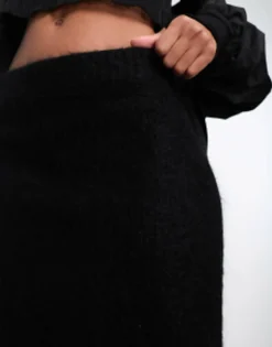 & Other Stories Fluffy Yarn Wool Blend Mini Skirt In