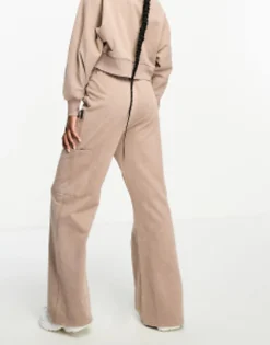 4505 Petite Washed Wide Leg Jogger With Combat Pocket