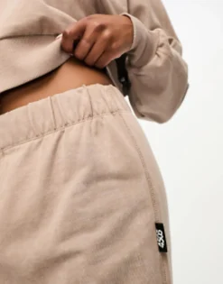 4505 Petite Washed Wide Leg Jogger With Combat Pocket