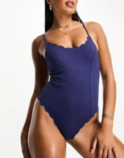 Accessorize Scallop Swimsuit In