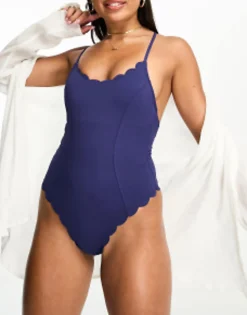 Accessorize Scallop Swimsuit In
