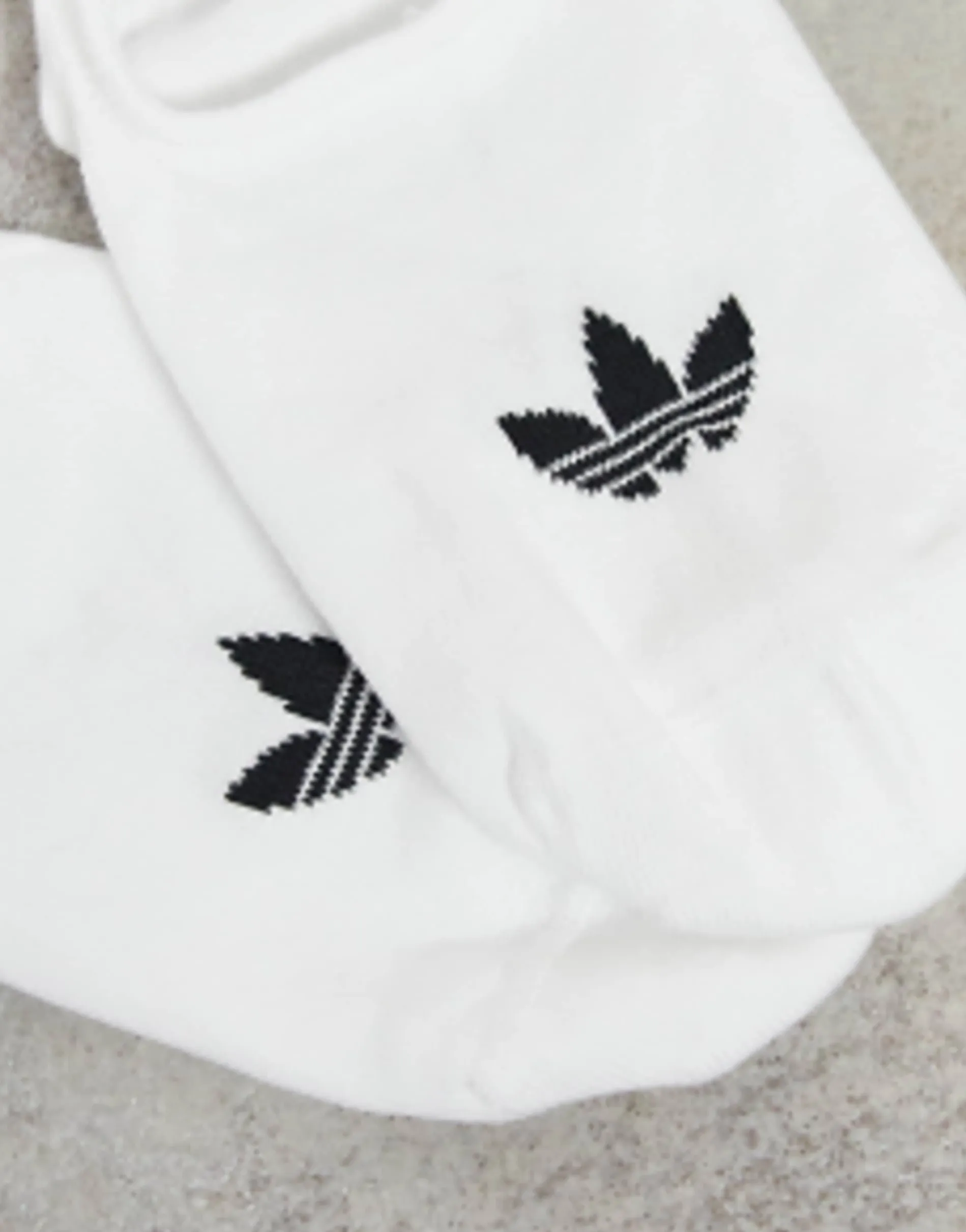 Adidas Originals Adicolor Trefoil 3 Pack No Show Socks In