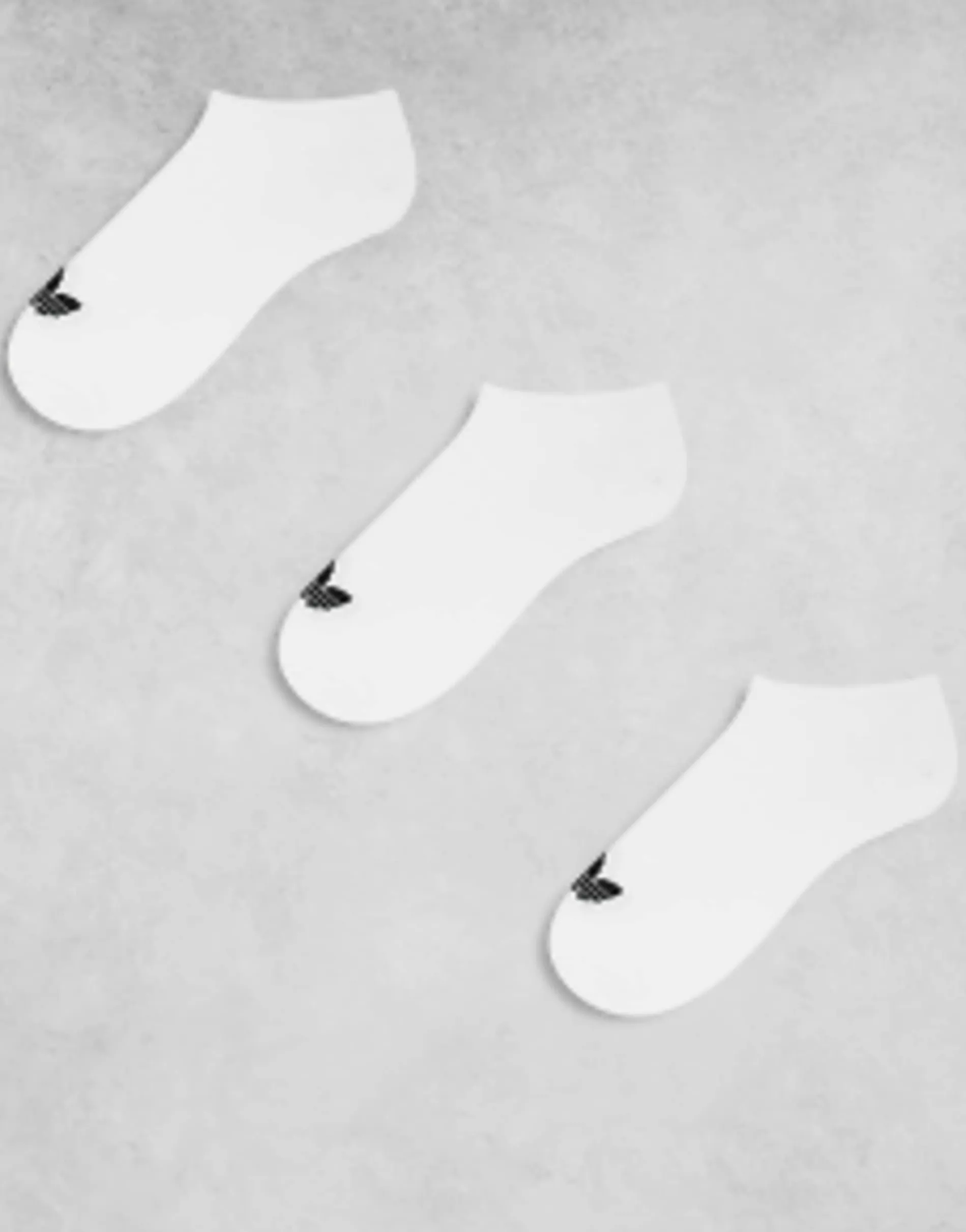 Adidas Originals Adicolor Trefoil 3 Pack Trefoil Trainer Socks In