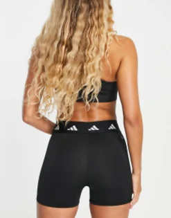 Adidas Training Techfit Legging Shorts In