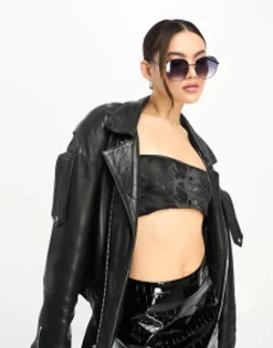 Aire Atria Oversized Circle Sunglasses In