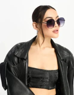 Aire Atria Oversized Circle Sunglasses In