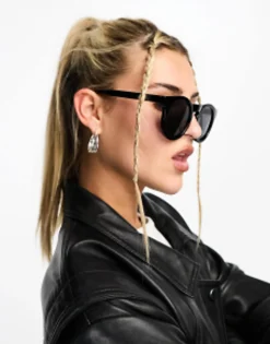 Aj Morgan Retro Round Sunglasses In