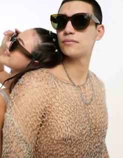 A.Kjaerbede Lilly Round Sunglasses In Smoke Transparent