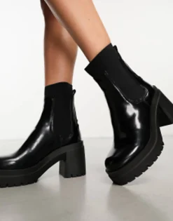 Aldo Bigmood Leather Chelsea Boots In
