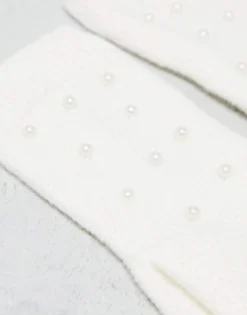 Aldo Shaniee Pearl Embellished Gloves In