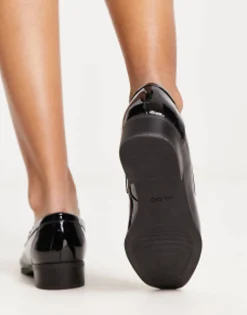Aldo Valenaclya Chain Loafers In Patent