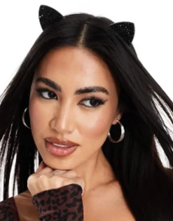 Ann Summers Halloween Diamante Cat Ears Headband In