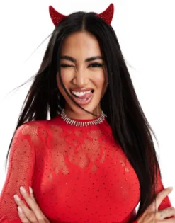 Ann Summers Halloween Diamante Devil Horn Headband In