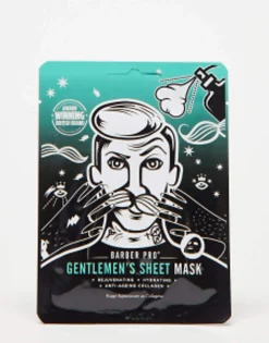 Barber Pro Christmask Card With Gentleman'S Face Mask