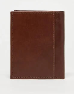 Barbour Colwell Small Billfold Wallet In Brown