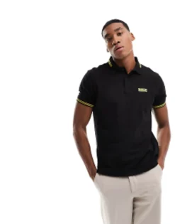 Barbour International Essential Tipped Short Sleeve Polo Shirt In