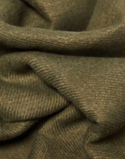 Barbour X Exclusive Unisex Two Tone Scarf In Olive & Orange