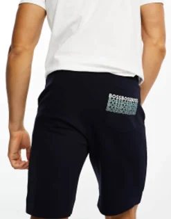 Boss Green Headlo 1 Jersey Shorts In Navy