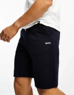 Boss Green Headlo 1 Jersey Shorts In Navy