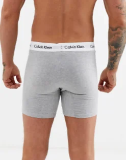 Calvin Klein 3 Pack Boxer Briefs In Black,White And Grey