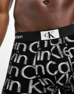 Calvin Klein Ck 96 Trunk In Logo Print