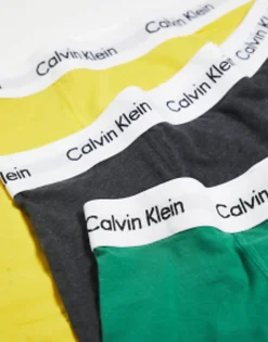Calvin Klein Cotton Stretch Trunks In Multi