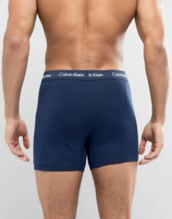 Calvin Klein Cotton Stretch 3 Pack Trunks In Multi