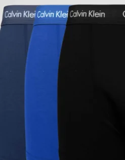 Calvin Klein Cotton Stretch 3 Pack Trunks In Multi