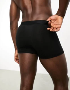 Calvin Klein Future Shift Trunk In Black With Green Logo Waistband