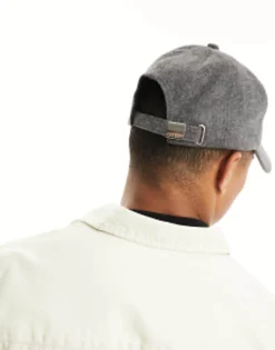 Calvin Klein Wool Cap In Charcoal