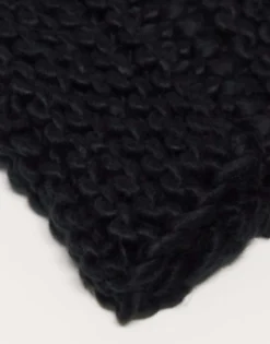 Collusion Chunky Crochet Textured Knit Balaclava In