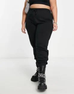 Collusion Plus Oversized Branded Joggers In