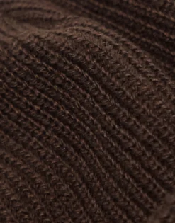Collusion Unisex Beanie In Chocolate