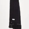 Collusion Unisex Fluffy Knit Logo Scarf In