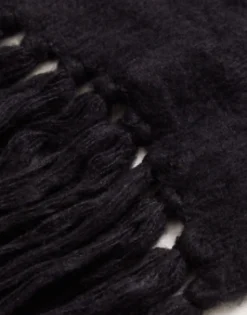 Collusion Unisex Fluffy Knit Logo Scarf In