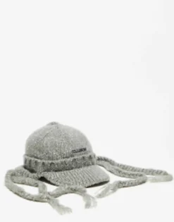 Collusion Unisex Knitted Cap With Tassels In