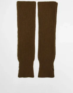Collusion Unisex Long Sleeve Knitted Fingerless Gloves In