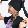 Collusion Unisex Novelty Festival Beanie With Sock Ears In