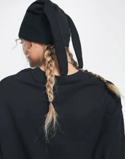 Collusion Unisex Novelty Festival Beanie With Sock Ears In