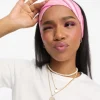 Daisy Street X Chloe Davie Wide Jersey Headband In Stripe Print