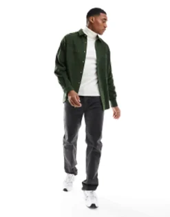 Design 90 Oversized Raglan Sleeve Cord Shirt In