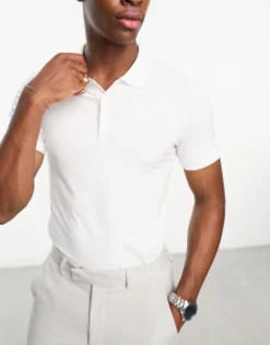 Design 3 Pack Muscle Fit Polo In Khaki, White And Beige