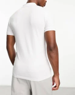 Design 3 Pack Muscle Fit Polo In Khaki, White And Beige