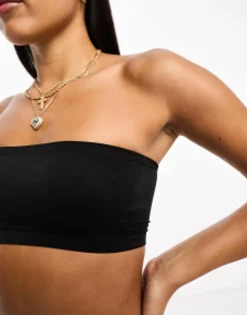 Design 2 Pack Seamless Bandeau Bras With Removable Pads In