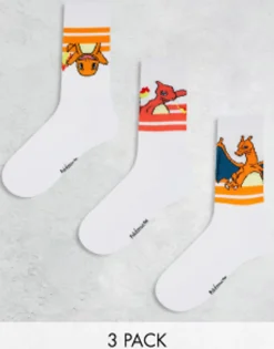 Design 3 Pack Sunset Pok Mon Sports Socks In With Sports Stripes