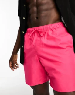 Design 2 Pack Swim Shorts In Mid Length In Save