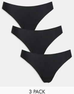 Design 3 Pack Thong In No Vpl & Lace In