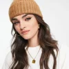 Design Beanie In With Tonal Faux Fur Pom