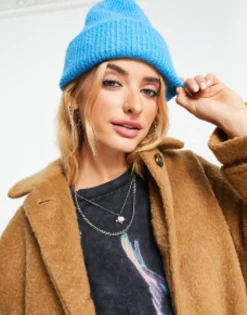 Design Chunky Double Roll Beanie In